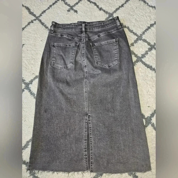 Wash lab midi denim skirt - Picture 2 of 5